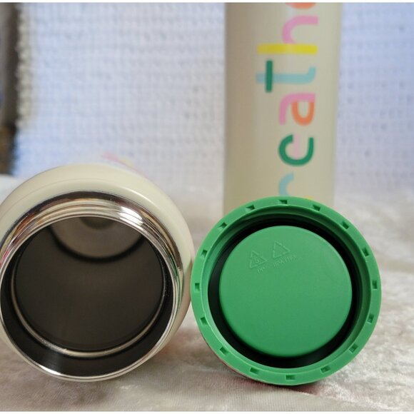 OCS Designs Water Bottles 20 oz. LOT of 2 Breathe Happy x5 w/Rainbow Stainless - Picture 4 of 11